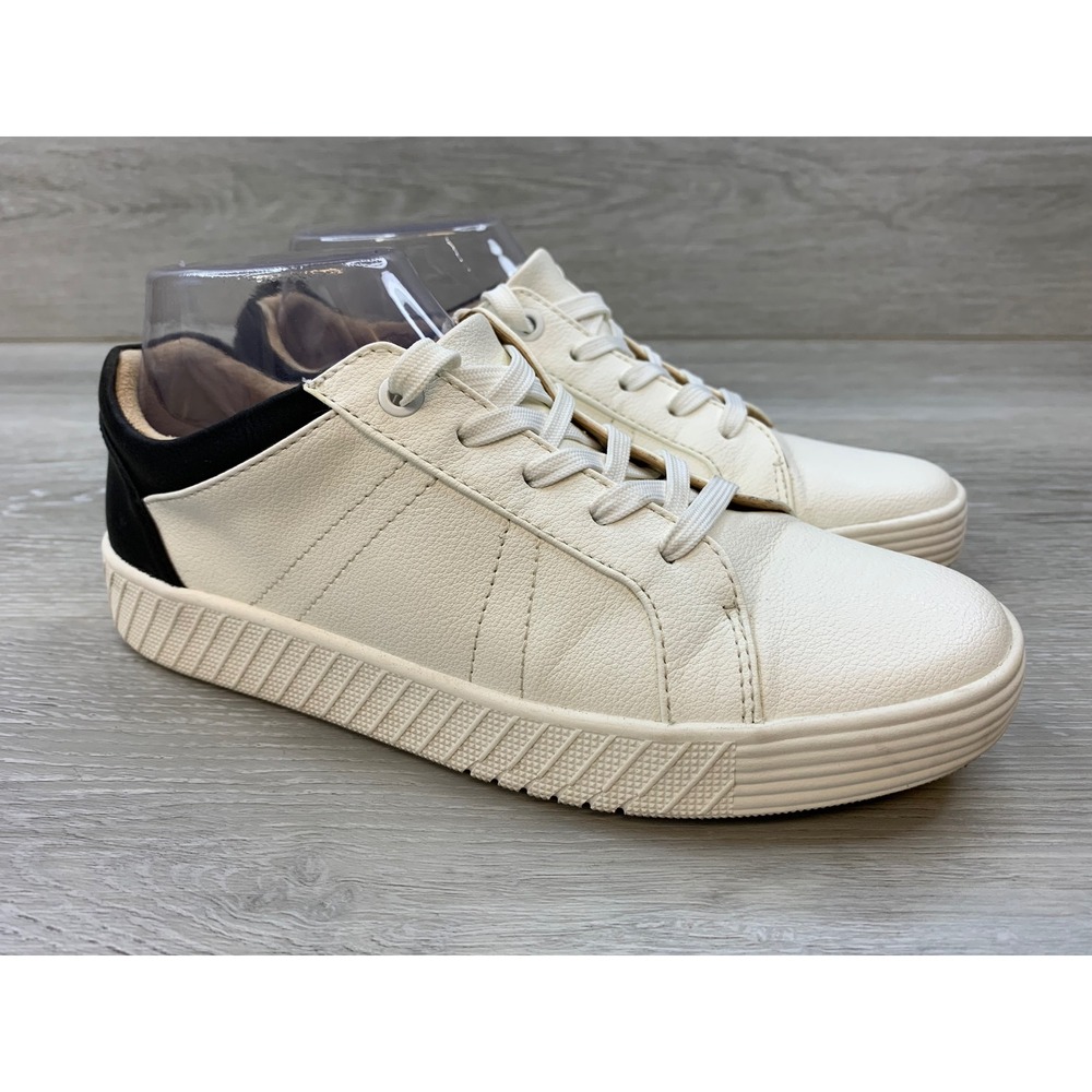 Soul Naturalizer Neela Women's Sneakers White Black Low Top Lace Up Shoes 7